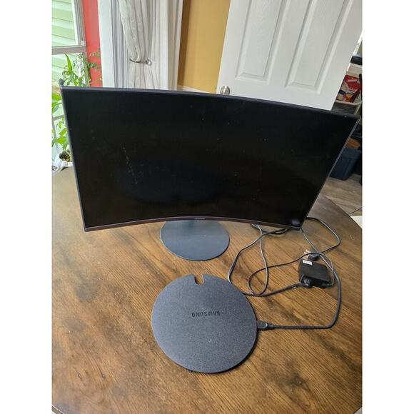 Samsung 27" c27t550fdn FHD 75Hz Curved Gaming Monitor - Picture 8 of 16